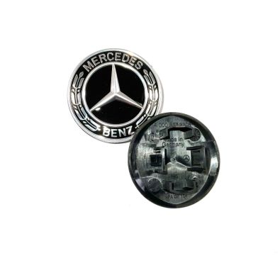 Original Mercedes-Benz Motorhauben-Emblem schwarz mit Stern A0008173305 beidseitig