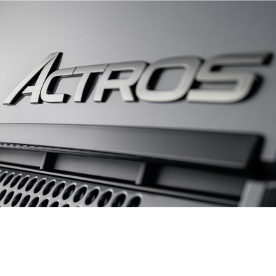 Original Mercedes-Benz Schriftzug Vorbauklappe "ACTROS" Dark Chrome A3678170316